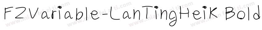 FZVariable-LanTingHeiK Bold字体转换